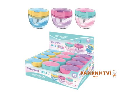 Ořezávátko KEYROAD TRI Plus Pastel, asort A519