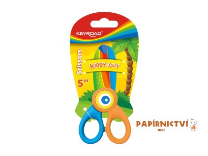 Dětské nůžky KEYROAD Tukan, 12,5cm, blistr A626