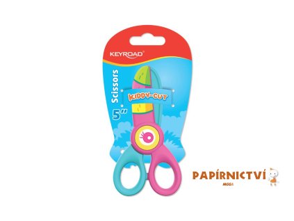 Dětské nůžky KEYROAD Flamingo, 12,5cm, blistr A627