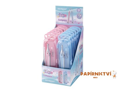 Kružítko KEYROAD Pastel, krabička, asort A735
