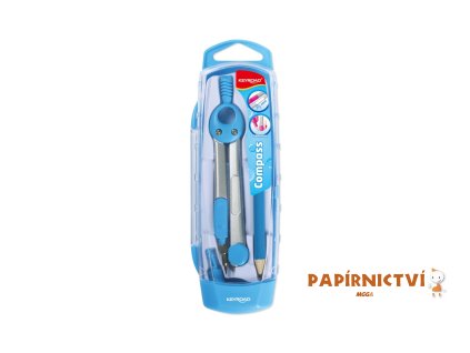 Kružítko KEYROAD Jelly Bean, krabička, modrá A730-1