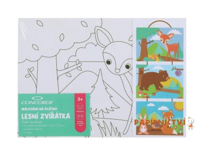 64654 64654 malovani na platno concorde lesni zviratka a3304