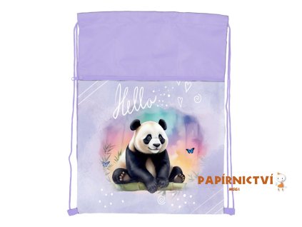 Sáček na přezůvky Panda 32x42,5cm 8040920