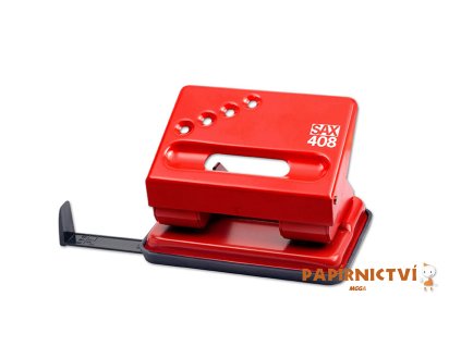 Děrovačka SAX 408, červená