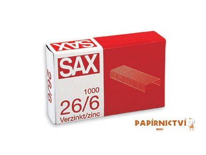 Sešívací spony SAX 26/6 1000ks