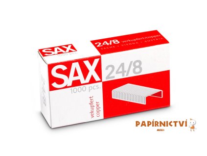 Sešívací spony SAX 24/8 1000ks,měď