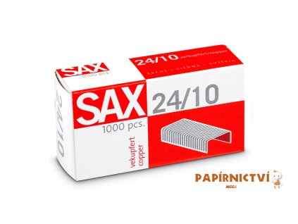 Sešívací spony SAX 24/10 1000ks, měď