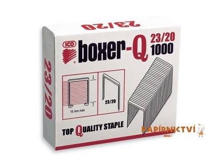 Sešívací spony BOXER-Q 23/20, 1000 ks