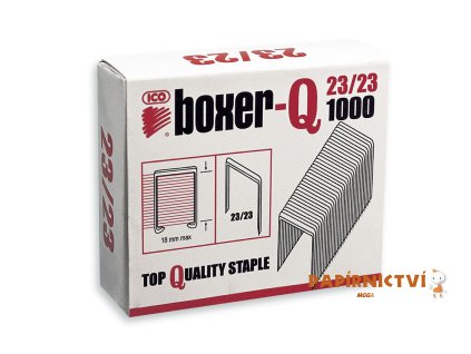Sešívací spony BOXER-Q 23/23, 1000 ks