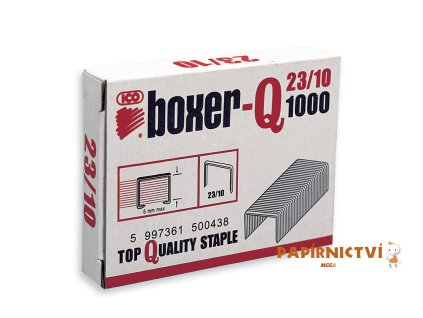 Sešívací spony BOXER-Q 23/10, 1000 ks
