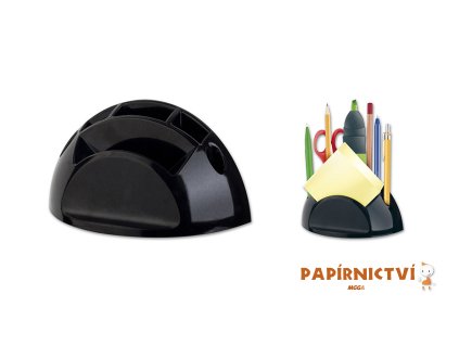 Stojánek na tužky a bločky ICO Smart, černá