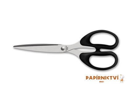 Nůžky ICO 19 cm, černé, blistr