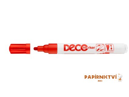 Popisovač ICO Deco, červený
