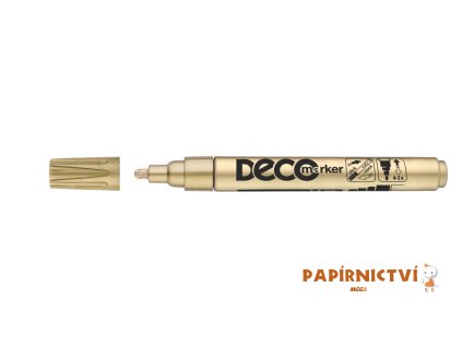 Popisovač ICO Deco, zlatý