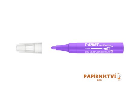 Popisovač ICO na textil, fialový