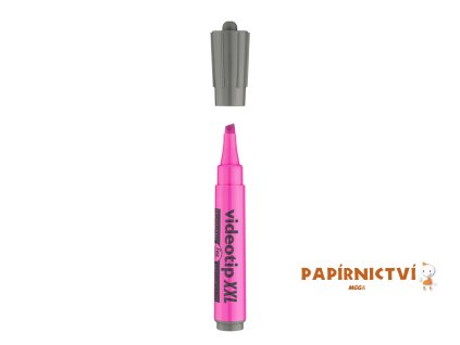 Zvýrazňovač ICO Videotip XXL, růžový