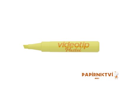 Zvýrazňovač ICO Videotip pastelový, pastel žlutá