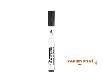 Popisovač ICO na bílé tabule s magnetem, černý