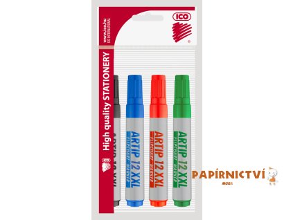 Popisovač ICO 12 XXL na flipchart, sada 4ks