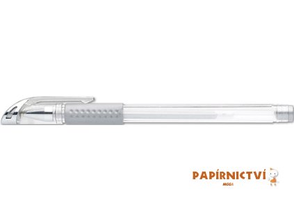 Gelové pero ICO Gel, stříbrné