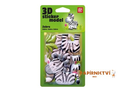 3D Sticker Model ZOO Zebra - MAKE 1042607