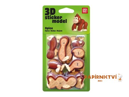 3D Sticker Model ZOO Opice - MAKE 1042611