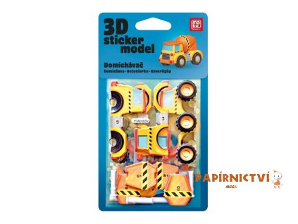 3D Sticker Model Stavební stroje Domíchávač - MAKE 1042614