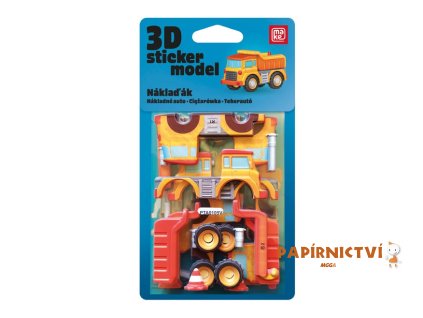 3D Sticker Model Stavební stroje Náklaďák - MAKE 1042615