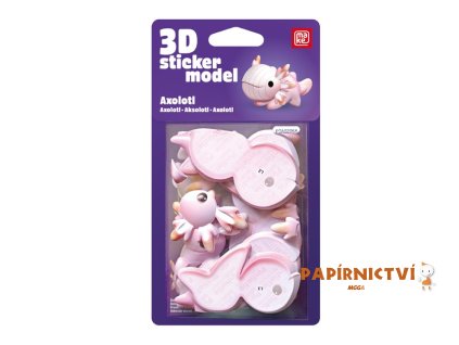 3D Sticker Model Ještěrky Axolotl - MAKE 1042624