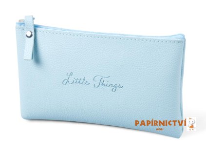 Gifty - Penál etue plochá Little things light blue 21x8cm 8071382