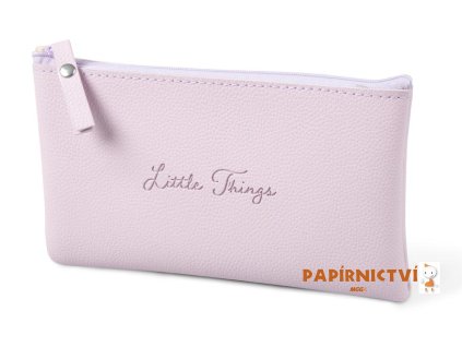 Gifty - Penál etue plochá Little things old pink 21x8cm 8071383