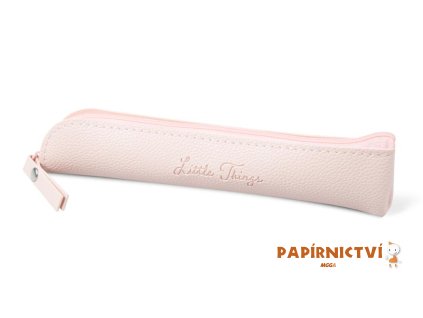 Gifty - Penál etue šikmá Little things salmon 4x20cm 8071395