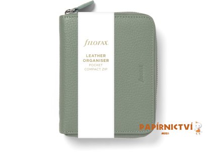 FILOFAX diář Norfolk Zip, Kapesní Compact, Sage
