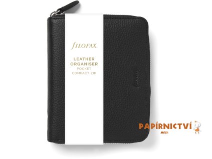 FILOFAX diář Norfolk Zip, Kapesní Compact, černý