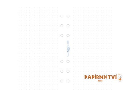 FILOFAX náplň Osobní, papír bílý tečkovaný