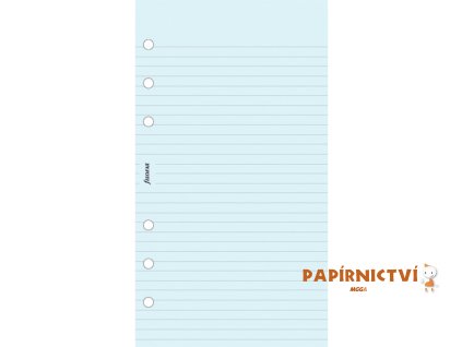 FILOFAX náplň Osobní, papír modrá linkovaný