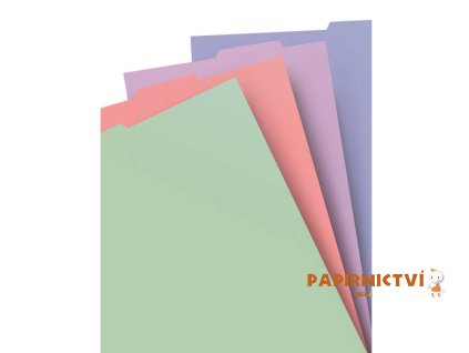 FILOFAX FX Notebook, náplň A4, rozřazovače, pastelové