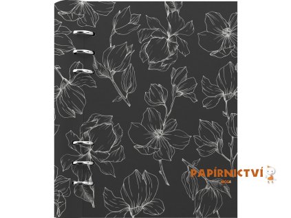 FILOFAX Clipbook Magnolia charcoal, A5, černá/bílá