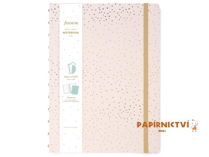 FILOFAX FX Notebook Confetti, A4, rose quartz