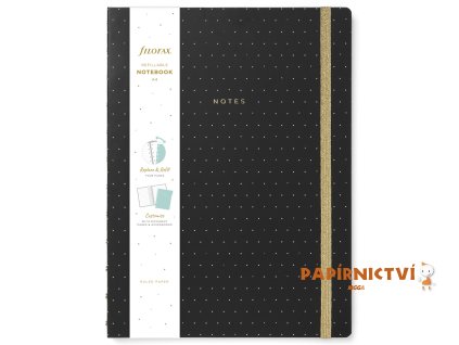 FILOFAX FX Notebook Moonlight, A4, černý