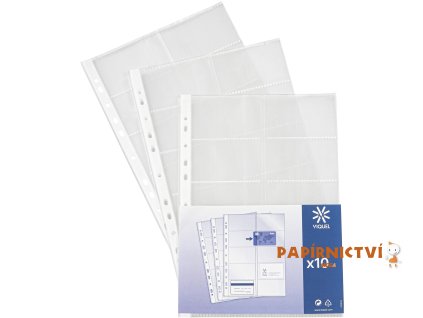 VIQUEL PP kapsa A4 na 20 vizitek, 10 ks
