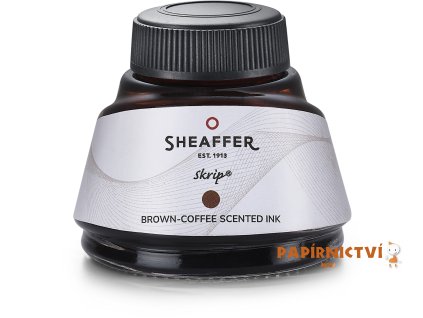 SHEAFFER inkoust v lahvičce hnědý s vůní kavy, 50 ml