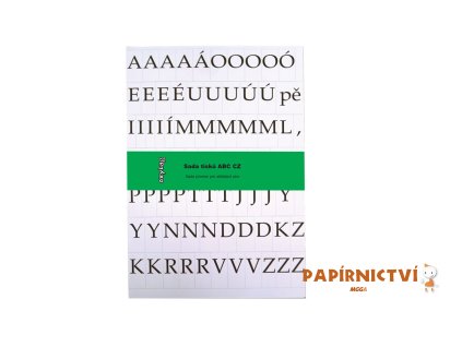 Sada písmen - abeceda - karton - 4 listy 1-116