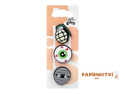 Gifty - Silikonová sada 3 pinů dobrodruh