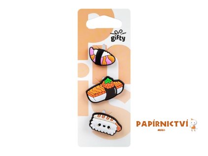 Gifty - Silikonová sada 3 pinů sushi