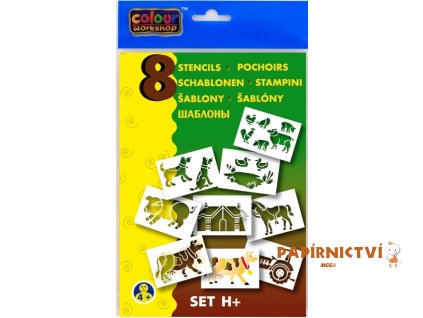 Set šablona k foukacím fixům H+ (farma)