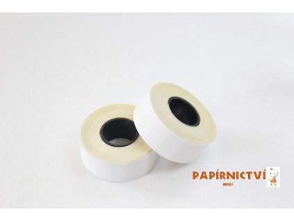 1613 1 etiketa cenova 22 x 12mm bila cola ply