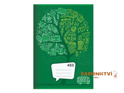 sesit a4 60 listovy ctvereckovany 465