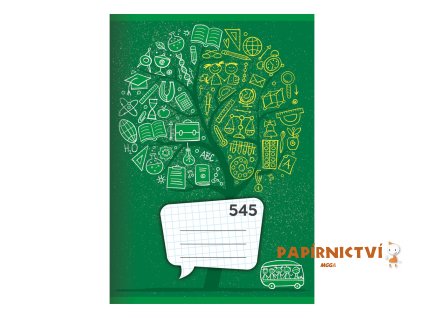 sesit a5 40 listu ctvereckovany 545