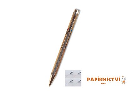 Kuličkové pero CONCORDE Classic zlaté 4barevné A2201